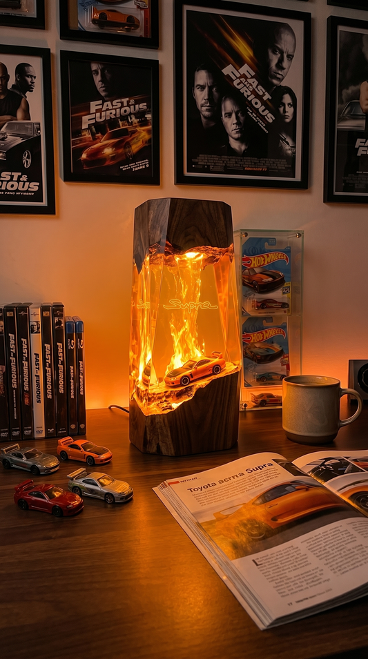 Supra Hot Wheel Resin Lamp
